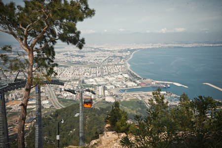 Beautiful view of the beaches and coastline of the Mediterranean sea.の写真素材