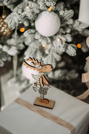 It is likely part of indoor Christmas decorations, such as being used as an ornament on a Christmas tree.の写真素材