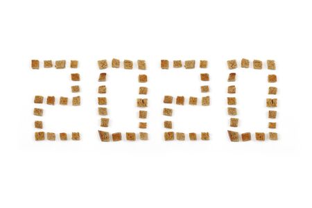 2020 from a set of crackers made of wheat bread