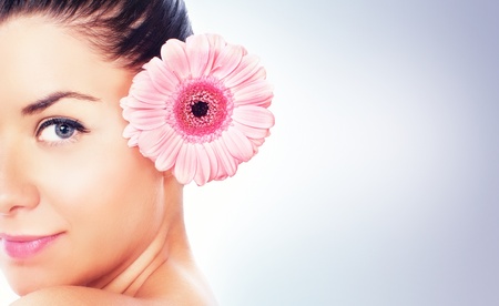 Portrait of beauty women, isolated on whiteの写真素材