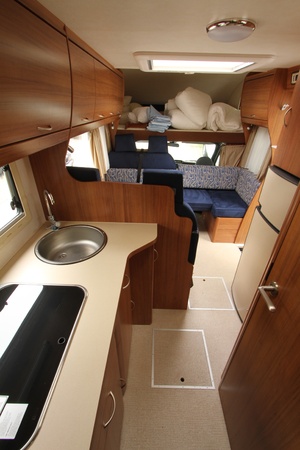 Inside Caravanの写真素材