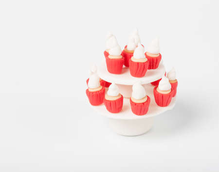 Small tiny beautiful cakeの写真素材