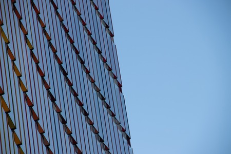 The windows of the Gazprom business center in St. Petersburg. The business center is June 2018. Mirror windowsのeditorial素材
