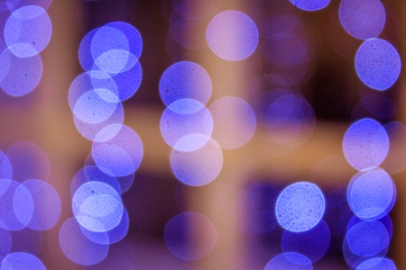 defocused christmas lights background. bokeh from christmas lights. christmas background. bokeh backgroundの写真素材