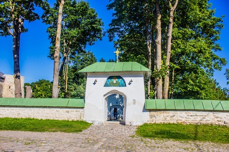 Fortress Izborsk. Old fortress in Russia. Pskov region, Russia, August 15, 2017