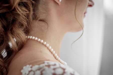 Cream bridesmaid dress. Wedding Dress. Holiday dress Celebrationの写真素材