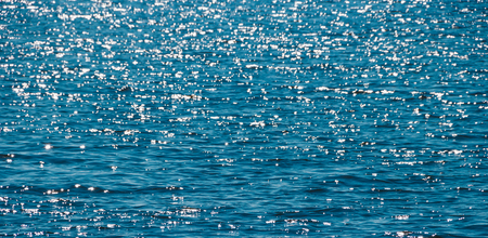 Blue sea . Gulf of Finland in the summer. Sea in calm weather. Baltic Sea. Cold seaの写真素材