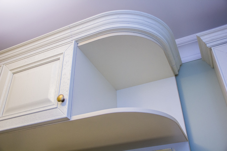 Light corridor. Interior corridor. Furniture for the apartment. Russia, St. Petersburg, May 8, 2018のeditorial素材