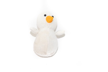 Soft toy snowman isolated on white background. Kids toys. Isolated objectの写真素材
