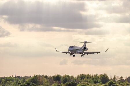 Airplane in the sky. Public transport. Air Transport. Pulkovo Airport. Russia St. Petersburg Pulkovo...