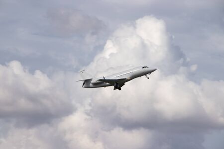 Airplane in the sky. Public transport. Air Transport. Pulkovo Airport. Russia St. Petersburg Pulkovo...