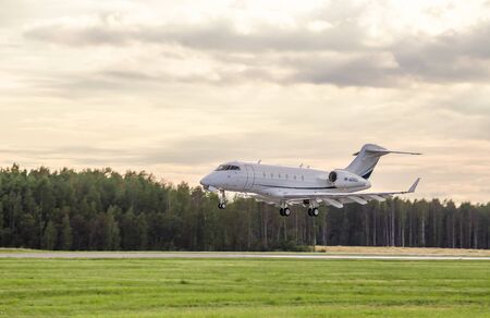 Airplane in the sky. Public transport. Air Transport. Pulkovo Airport. Russia St. Petersburg Pulkovo...