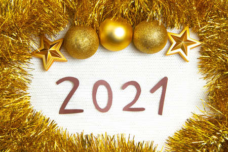 Christmas toys on a sweater layout. New year and Christmas. Holiday layout. Copy space. New year...