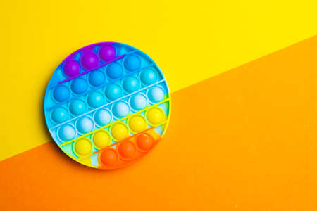 Pop it anti-stress. Modern toys.の写真素材
