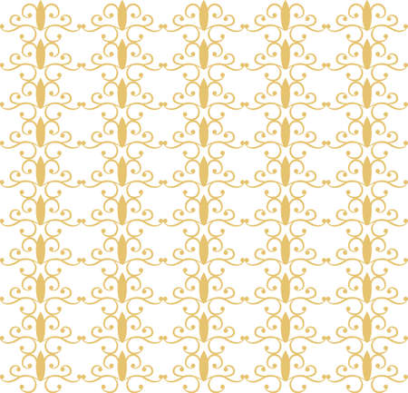Vintage pattern in gold. Elegant pattern in antique styleのイラスト素材