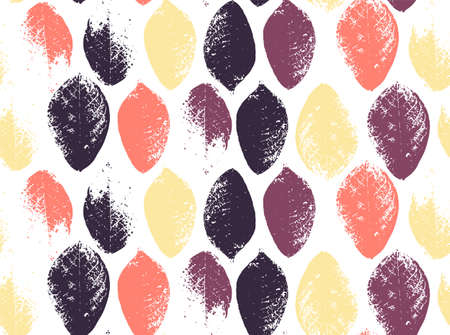 Seamless pattern of colored autumn leaves. EPS 10 vector illustration.のイラスト素材