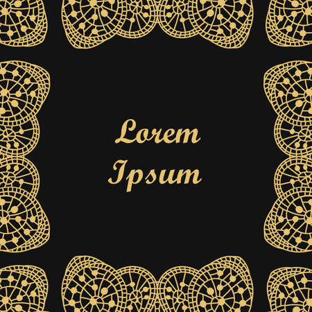 Vintage retro frame and monogram. Template greeting card wedding invitation. Vector design labels.のイラスト素材