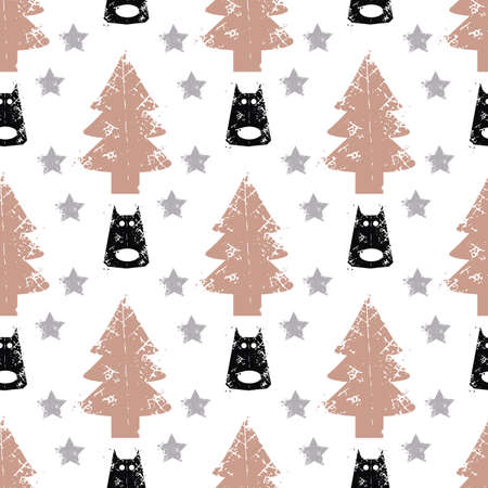 seamless dog pattern vector illustrationのイラスト素材