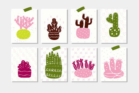 set of summer labels cute summertime labels for wrapping gifts.のイラスト素材