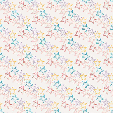 Stars seamless pattern. Vector pattern. Design for textiles.のイラスト素材