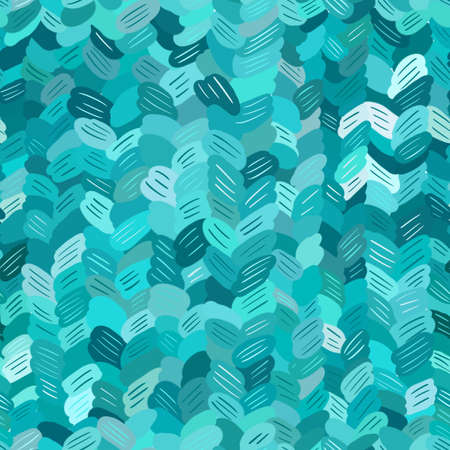 Seamless knitted pattern. Wool fabric. Christmas blue knitted patternの写真素材