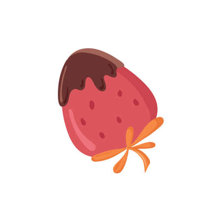 An endless pattern of chocolate-covered fruits and chocolate-covered candies. Vector.のイラスト素材