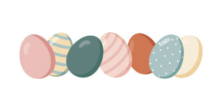 Easter eggs set hand drawn Isolated vector illustration. gift egg. Universal templates for invitation or packaging. Engravingのイラスト素材