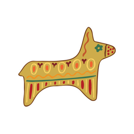 colorful pinata Traditional element isolated on white background. clipart. vectorのイラスト素材