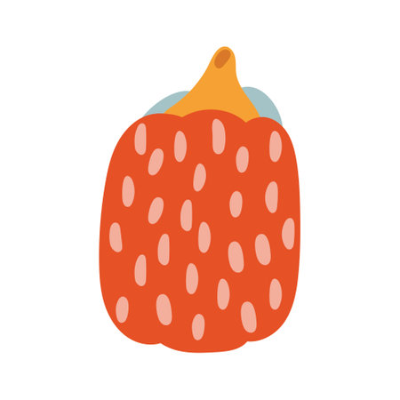 Modern abstract pumpkins pattern. clip art. Vector.のイラスト素材