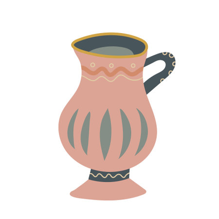tea cup tableware isolated white background. vectorのイラスト素材