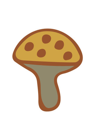 magic mushrooms. Psychedelic hallucinations. doodle illustration isolated on white. 60s trippy hippie art.d. vector.のイラスト素材