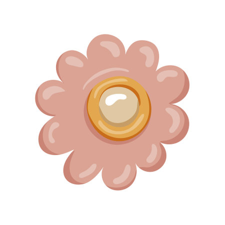 Vintage flower isolated on white background. vectorのイラスト素材