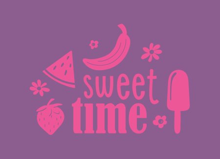 colorful beautiful summer stickers. Summer nautical hand drawn lettering vector set. Bright decorative set of design elements. All objects are separated. Drawn by hand. Vector.のイラスト素材