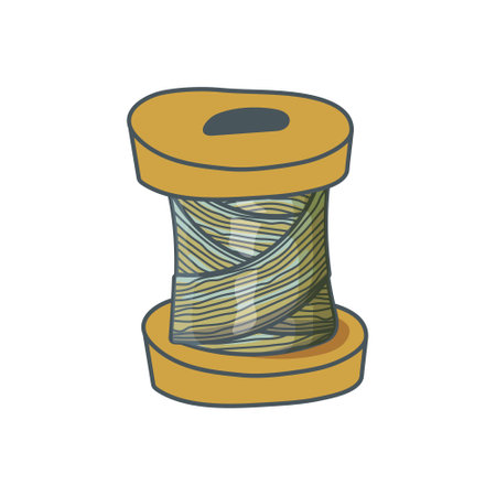 spool of thread. colored threads for sewing isolated on white background. sewing. needlework. vectorのイラスト素材