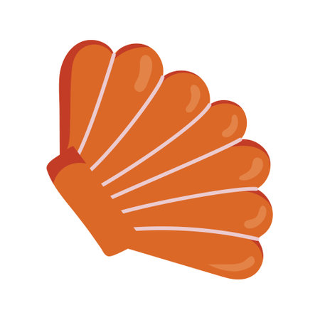 Seashells. Shell minimalist outline icon. Vector illustrationのイラスト素材