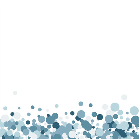 Bubbles pattern Frame Blue banner web. Colored Background. Vector.のイラスト素材