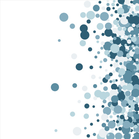 Bubbles pattern Frame Blue banner web. Colored Background. Vector.のイラスト素材