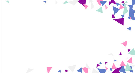 Frame of colored triangles abstract geometric pattern. Can be used as poster, banner, border, background, wallpaper, card, print, web Vectorのイラスト素材