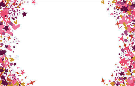 confetti, hearts, stars for promotions and events. party, diary decorate event Vectorのイラスト素材