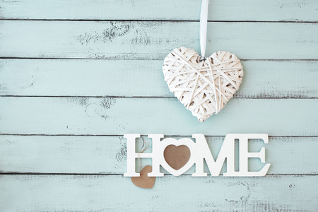 Rustic interior decor Home on a mint shabby chic wall Rustic interior decor Home on a mint shabby chic wall