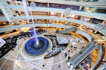 Bigest Moscow shopping center Afi Mallのeditorial素材
