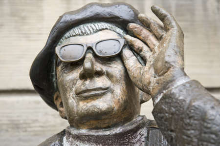 Statue of swedish author, artist, composer and singer Evert Taube in Stockholm  He is best known for his folk songs, and is widely regarded as one of Swedenのeditorial素材