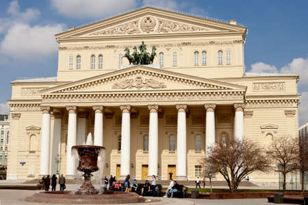 Bolshoi theater in Moscow after restoration, taken on April 2012