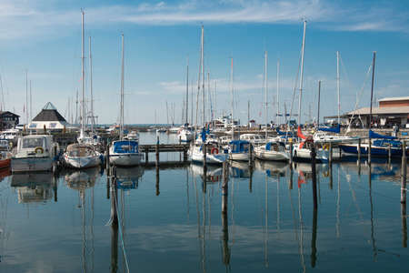A harbour with boats. Taken in Denamrk.のeditorial素材