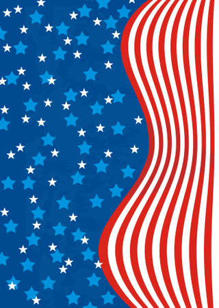 American abstract background flagのイラスト素材