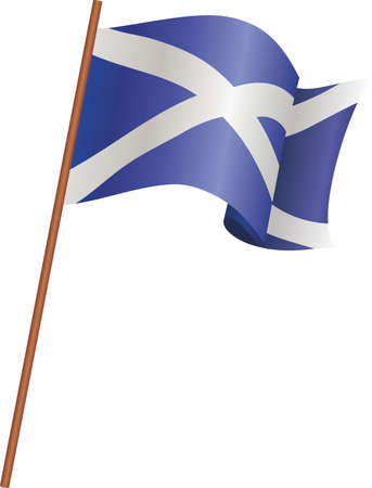 The flag of Scotlandのイラスト素材