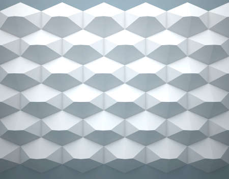 Abstract background of hexagons and white background.