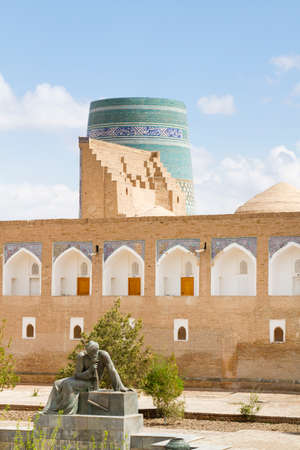 The area in front of the Fortress in the old city of Khiva, Uzbekistanのeditorial素材