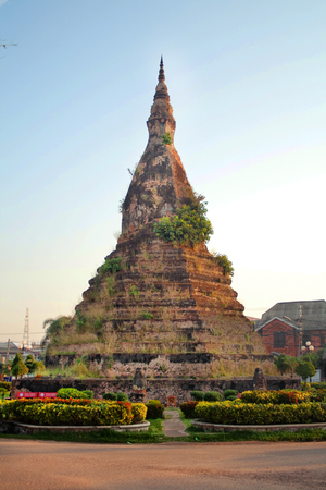 Black Stupa in the capital of Laos in Vientianeの写真素材