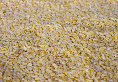 Background from grain bulgurの写真素材